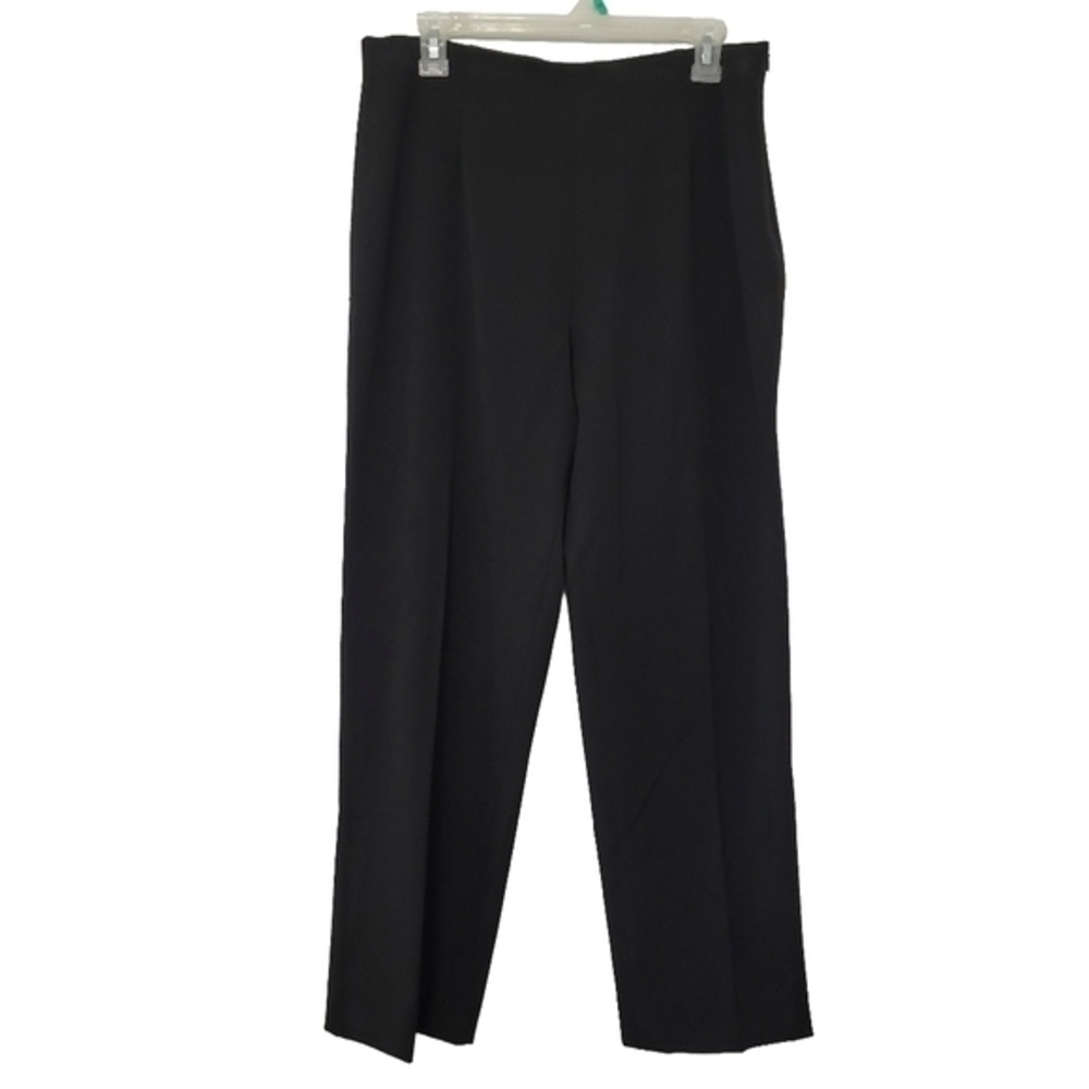 Fabrizio Gianni Women's Solid Black Dress Pants Slacks‎ Size 12 Office Career